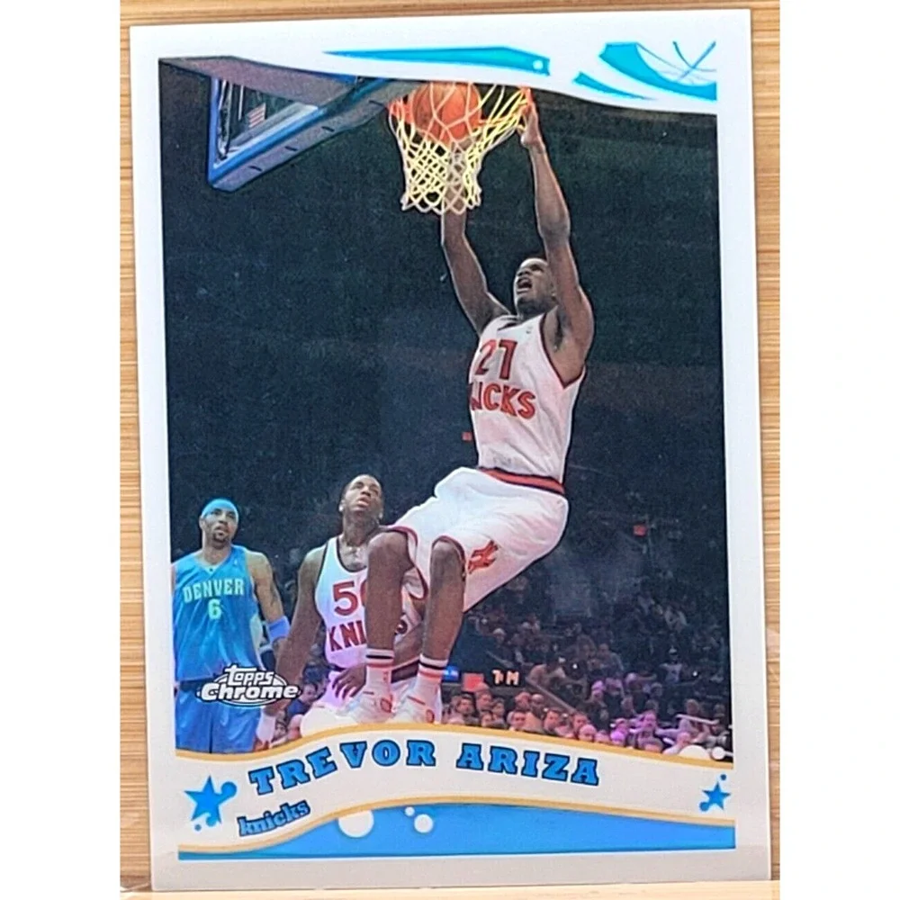 2005-06 TOPPS CHROME TREVOR ARIZA REFRACTOR #D/999‎ KNICKS